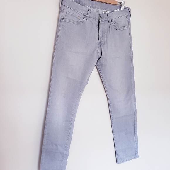 H&M Men's Grey Slim Jeans - Size 33x32 - Picture 4 of 5